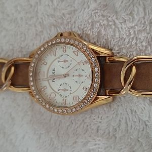 FOSSIL women's watch gold